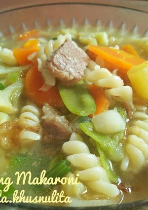 Foto resep Sop Daging Makaroni by arinda