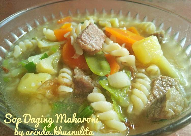 Resep Sop Daging Makaroni by arinda yang Bisa Manjain Lidah