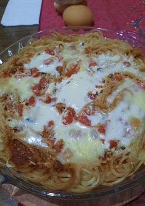 Una foto de Pasta al horno (tallarines sabrosos)