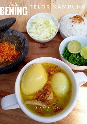 Foto resep Soto Bening Telor Kampung