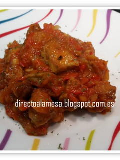 Una foto de Magro de cerdo con tomate casero