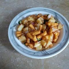 A picture of Kurkure ChanaChaat.