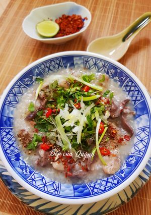Hình của món Cháo tim cật.