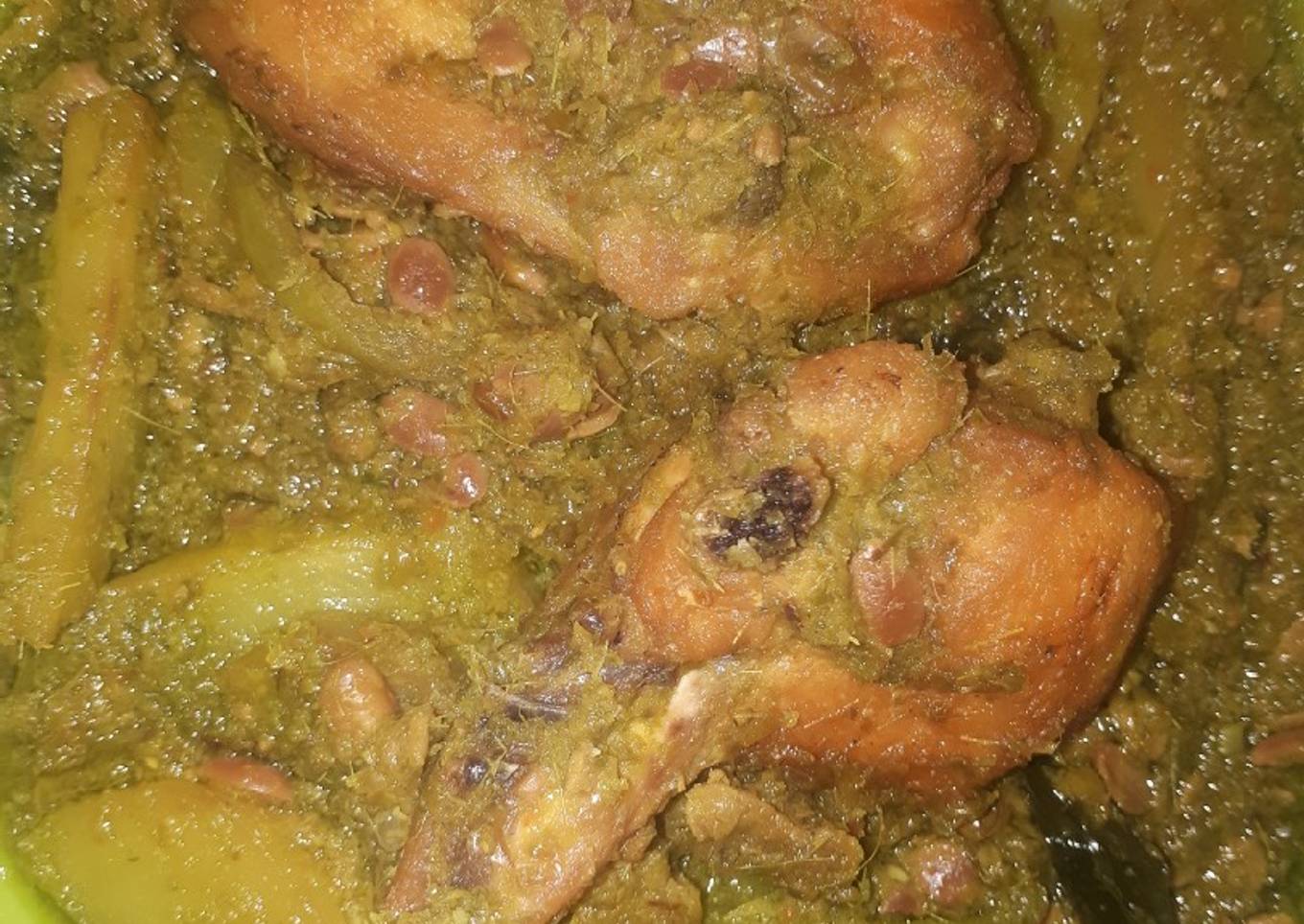 Ayam Ijo Masak Tauco