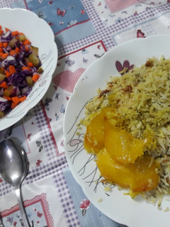 عکسی از دستور پلو تن ماهی