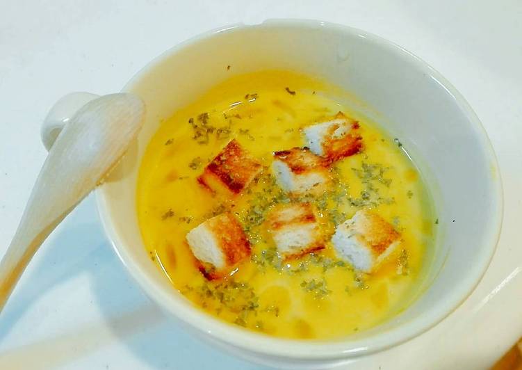 Resep Pumpkin Soup - Simple no mixer Anti Gagal