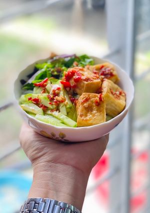 Hình của món Bún Đậu Nước Tương.