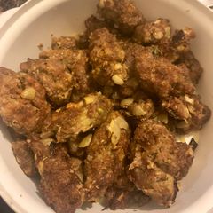 A picture of Homemade kebabs.
