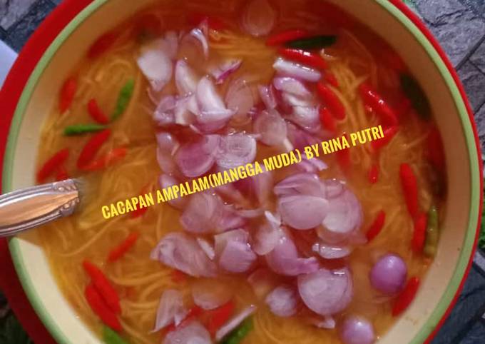 Bagaimana Membuat Cacapan ampalam(mangga muda) yang Bisa Manjain Lidah