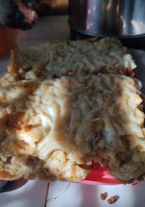 Una foto de Fideos salteados con lo que tengo