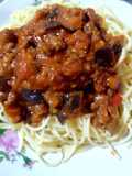 Salsa boloñesa con berenjena