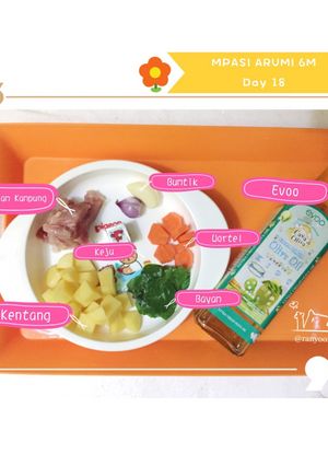 Foto resep 💕Mpasi Arumi 6M day 18💕