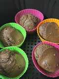 Ατομικά κεκάκια (muffins) Σοκολάτας στο air fryer