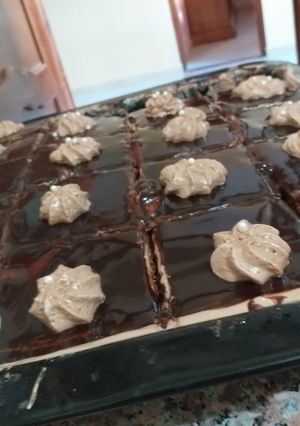 صورة لوصفة كيكةالشوكولاته بدون شوكولاتة