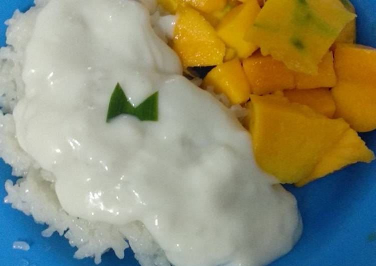 Langkah Mudah untuk Membuat Mango Sticky Rice ala Farah (sesimpel itu) yang Bikin Ngiler