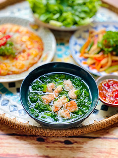 Hình của món Canh Cải Kale Nấu Tôm Đất.