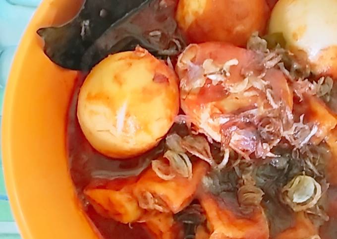 Wajib coba! Resep  buat Bali Telur Tahu  nagih banget