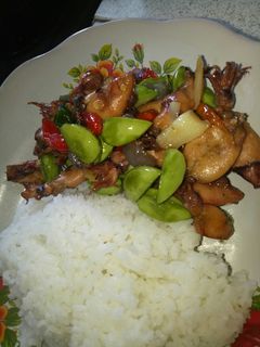 Foto resep Baby Cumi asin sambel pete