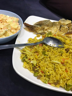 A picture of Butter fried rice.