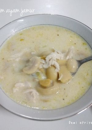Foto resep Sup Krim Ayam Jamur