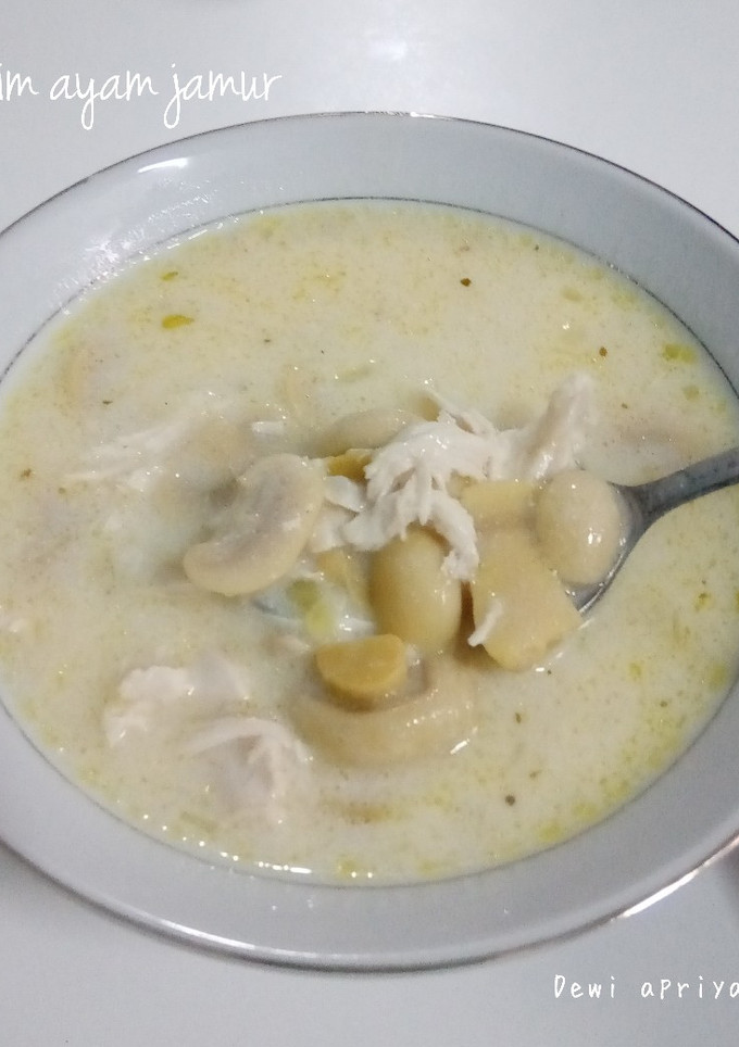 Foto resep Sup Krim Ayam Jamur