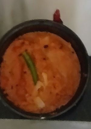 A picture of Red coconut chutney kerala special.