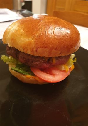 Une photo de Pain a hamburger moelleux