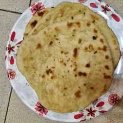 Naan bread A picture of Naan bread.