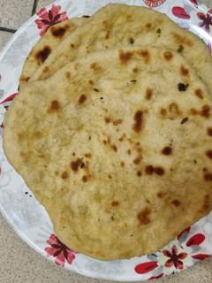 A picture of Naan bread.