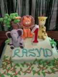 Kue tart fondant safari (cake fondant)