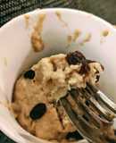 Spiced fruit mug cake (vegan)