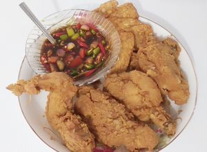 Foto resep Ayam pop vs tempe goreng