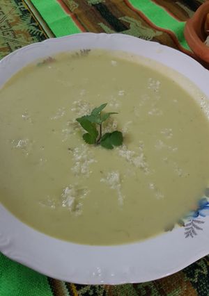 Una foto de Crema de coliflor