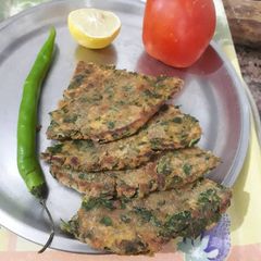 A picture of Palak Parantha.