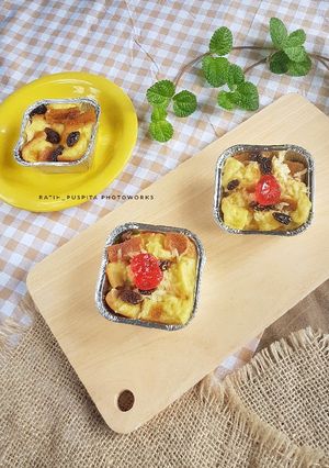 Foto resep Puding roti tawar kukus sederhana