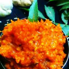 लाल मिर्च की तीखी चटनी(lalmirch ki tikhi chutney recipe in hindi)-レシピのメイン写真