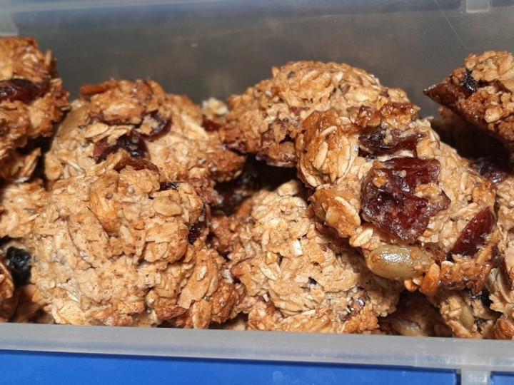  Cara mudah bikin (Recook) Oat Cookies (Cemilan Sehat/Diet) yang nagih banget