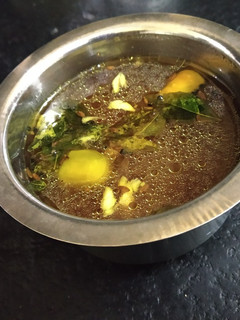 A picture of Tamarind kadhi.