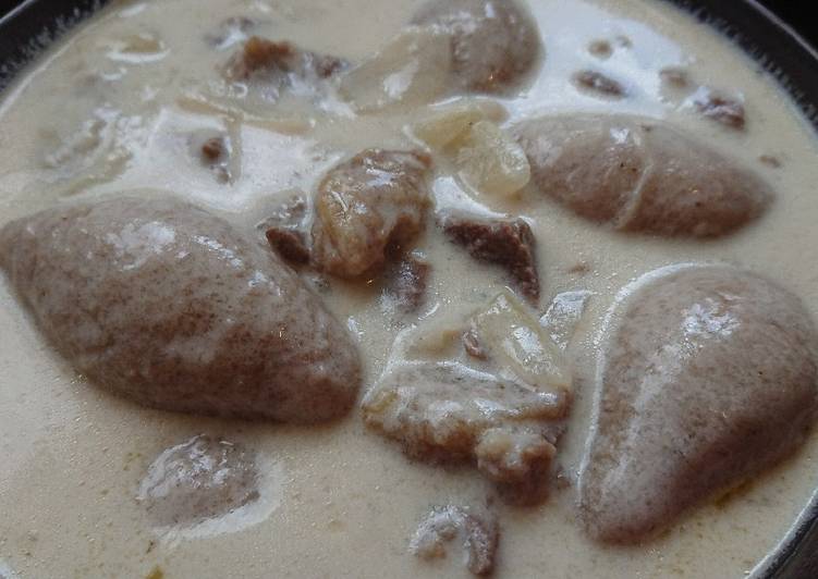 شاكرية مع كبة لبنية 😋 ورز