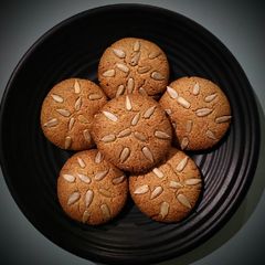 A picture of Amaranth (rajgira) cookies.