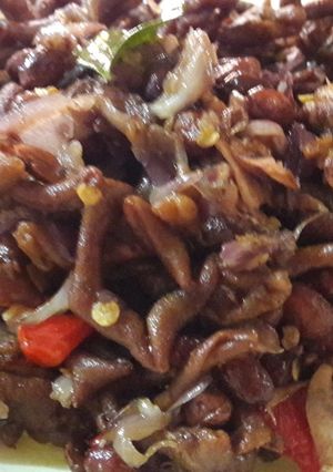 Foto resep Usus ayam goreng sambal matah