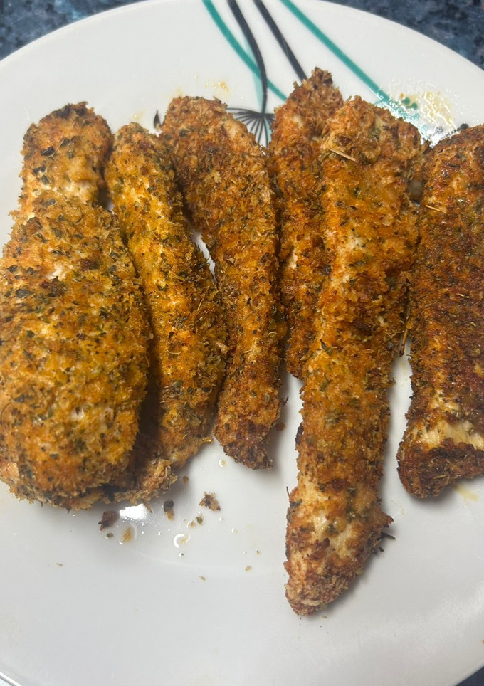 Una foto de Solomillos de pollo al orégano