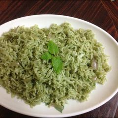 Mint pulav A picture of Mint pulav.