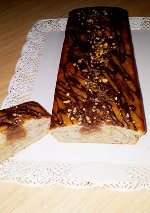 Una foto de Budín Banana split