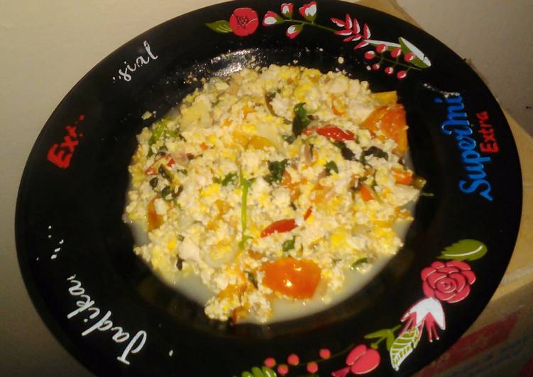 Rahasia Memasak Orak-arek telur tahu (pepes tahu dioseng) yang Enak