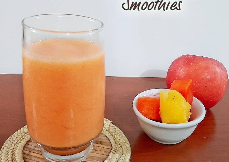 Bagaimana Menyiapkan Papaya PineApple Smoothies Anti Gagal