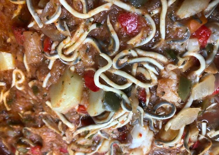 Bacalao fresco con anguriñas en salsita