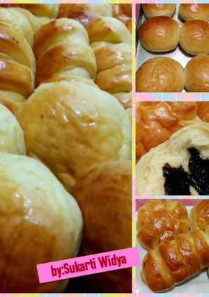 Foto resep Roti manis aneka isi.... (water roux)