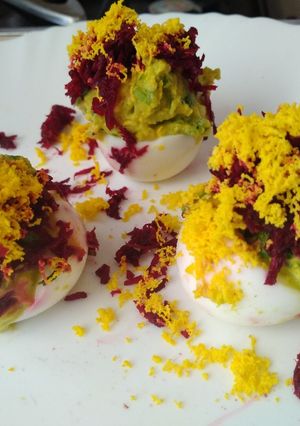 A picture of Deviled egg's #teamcontestjoyofcookingladies#Appetizer#festivedi.