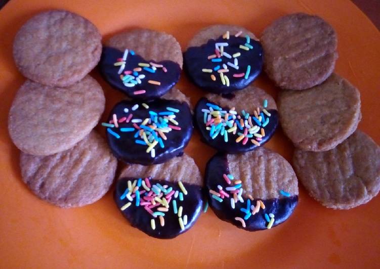 Simple Way to Make Homemade Simple cookies dipped in chocolate #cookie contest